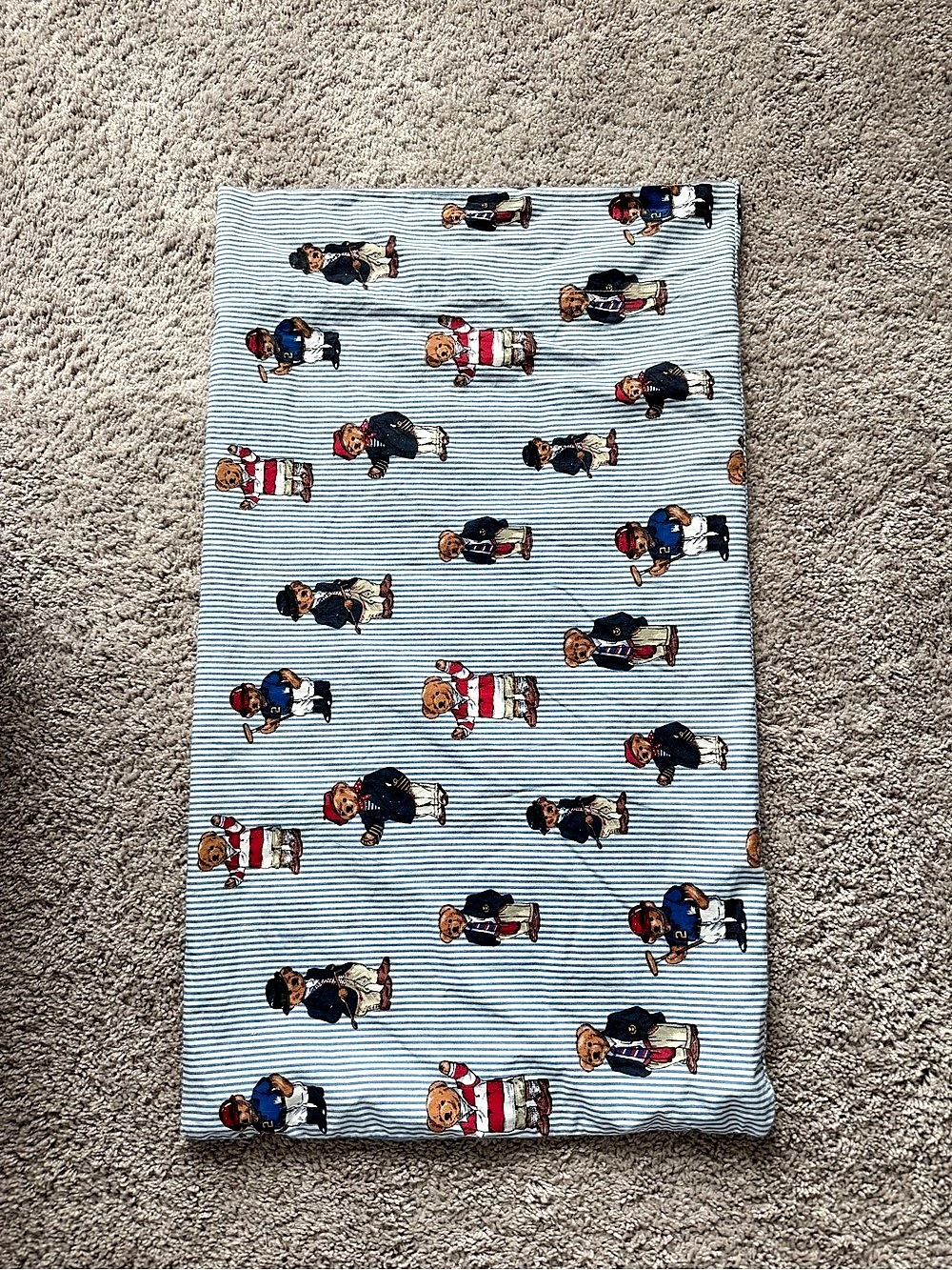 Polo Ralph Lauren Teddy Bear Stripe Sheet Set